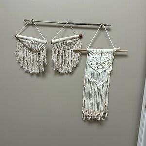 Macrame wall hangings